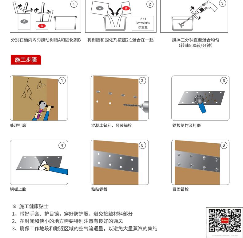 包钢隆尧粘钢加固施工过程